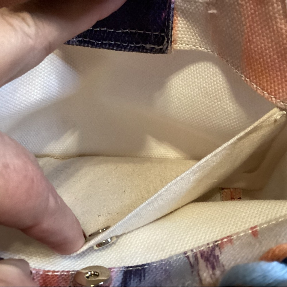Vince Camuto Mini Bag Cream and Pink with Modern Artistic Flair - Picture 6 of 11